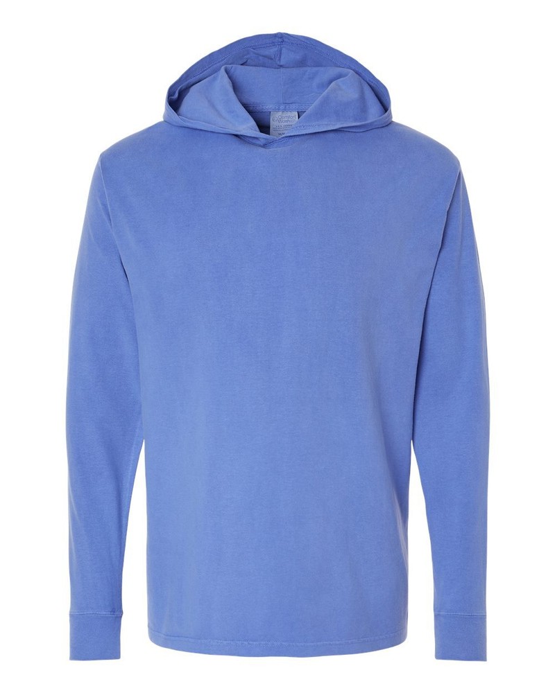 ComfortWash by Hanes GDH280 Garment-Dyed Jersey Hooded Long Sleeve T-Shirt
