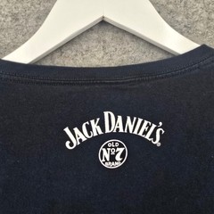 Jack Daniels Mens Shirt Large Black Cotton Jack Lives Here Old No 7 Whiskey Tee