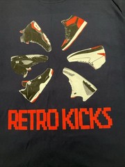 Jordan XL Navy Blue Retro Kicks Sneakers Graphic T shirt New Without Tags