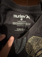 Hurley Palm Tree Graphic T Shirt Mens XXL Black Surf Beach Cotton Tee