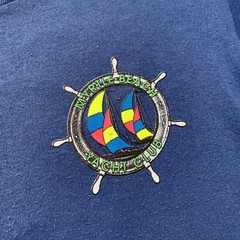 Vintage 80s Myrtle Beach Yacht Club Shirt Size M Single Stitch Sail Boat Ocean