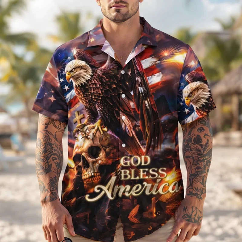 United States 250 Years of Pride – 3D Print Hawaiian Shirt – Adults & Youth