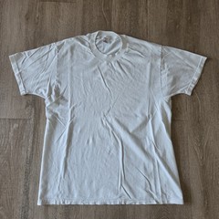 Vintage 90s Jockey White Single Stitch Tshirt Size L
