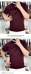 New Fashion Trend Abstract Diamond Rhinestone Knitted Summer Luxury Men T-Shirt