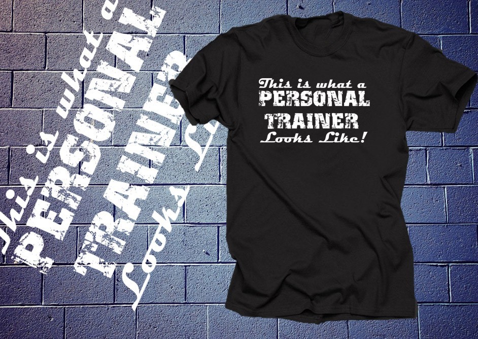 Personal Trainer T shirt Tee GYM T-shirt exercise Workout Tee Trainer Tee