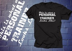 Personal Trainer T shirt Tee GYM T-shirt exercise Workout Tee Trainer Tee