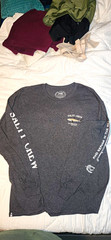 Salty Crew Men’s Gray Graphic Logo Crew Neck Long Sleeve T-Shirt XL