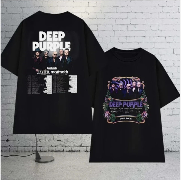 2026 Deep Purple World Tour T-Shirt, Deep Purple Rock Band Shirt