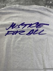 Supreme Futura Logo Justice For All Tee Tshirt M Ash Gray Streetwear