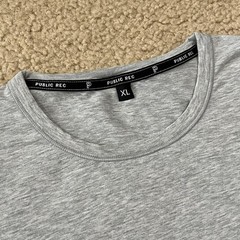 Public Rec Mens Pima Cotton Long Sleeve T Shirt Gray Size XL