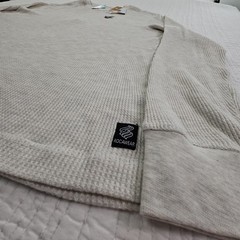 Rocawear Shirt Men’s 2XL Gray Waffle Knit NEW Long Sleeve Stretch NWT Sleepshirt