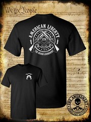 American Liberty 2nd Amendment AR-15 T-Shirt – 1776 USA Pro-Gun Firearm Rights