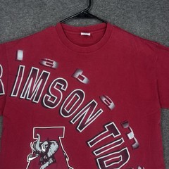 VTG Starter University of Alabama Shirt Mens Red Crimson Tide AOP Made in USA