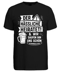 The Ugly One We Marry Him Beautiful JGA Beer Party Funny Mens T-Shirt