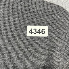 CSG Thermal Shirt Mens Medium Charcoal Gray Waffle Knit Long Sleeve Crewneck