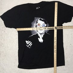 Ronald Reagan Shirt Adult Large Black Graphic Tee Tagless Cotton Republican