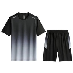2025 Summer New Men’s Set Casual T-shirt Short Sleeve Shorts Sports and Leisure
