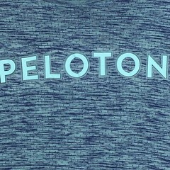 RHONE PELOTON Men’s T-Shirt Size XL Polyamide Blue Crew Neck Short Sleeve