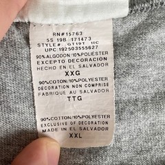 Champion Shirt Mens 2XL Grey Graphic Big Logo Short Sleeve Tee Streetwear Y2k