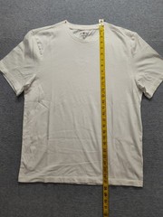 J Crew Men T Shirt M White 100% Cotton Classic Fit Short Sleeve Crew Neck Tee