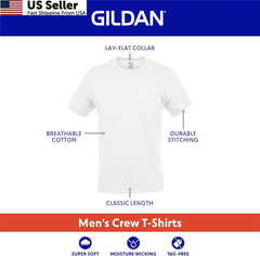 Gildan Men’s Crew T-Shirts, Multipack, Style G1100 XX-Large, White