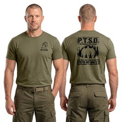 PTSD Veteran T Shirt Military Support Troops Army Memorial Men’s Graphic Tee