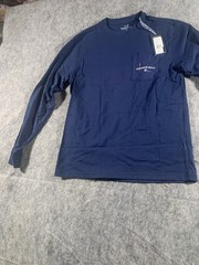 NWT Vineyard Vines Golf Putt Long-Sleeve Pocket Tee T-Shirt Blue Men’s Small NEW