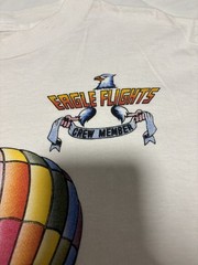 Vintage Eagle Flights Crew Member T-Shirt Size M Gentle Giant Hot Air Balloon