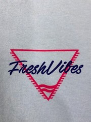 Fresh Vibes Venice T Shirt S Light Blue Sunset Beach Short Sleeve Casual #4264