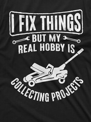 Men’s Mechanic Funny Tee Shirt I fix Things Collecting Objects Humor Tee For Him