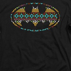 Batman Aztec Fill Licensed Adult Unisex Long Sleeve T-Shirt SM-3X