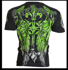 ARCHAIC by AFFLICTION Black WRETCH Wings Short Sleeve Slim Fit T-shirt