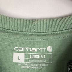 Carhartt T-Shirt Men’s L Loose Fit Green Short Sleeve Pocket Tee Workwear