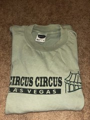 American Standard Las Vegas Circus Circus Graphic T-Shirt Short Sleeve Green M