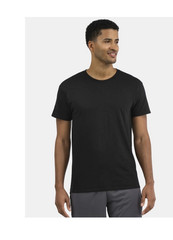 Athletic Works Men’s Black Short Sleeve Cotton T-Shirt Size XL (46-48) NEW