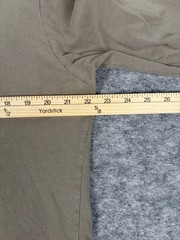 James Perse Standard Shirt Mens 4 Taupe Crew Neck Cotton Long Sleeve Made in USA