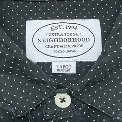 Neighborhood Japan Classic Dot Shirt Men’s Large Workwear Utility Streetwear