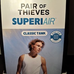 Pair Of Thieves Mens 3 Pk SuperiAir Cotton Classic Tank Top Black Crew Neck