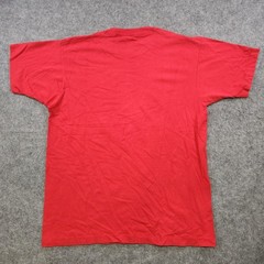 VTG Perry Ellis T Shirt Mens XL? Red America Tractor Graphic 90s Single Stitch