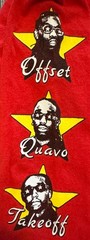 Mens 2018 Aubrey & the Three Migos Drake Tour Long Sleeve Shirt Size Large red