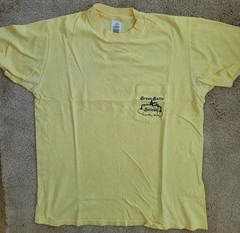 Vintage Brass Balls Saloon Shirt Men’s Large Yellow Royal Ocean Ci