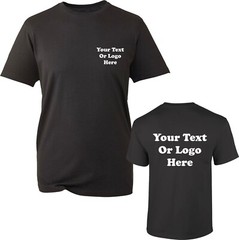 Personalised Any Text / Logo Printed T-Shirt Workwear Uniform Company Tee top