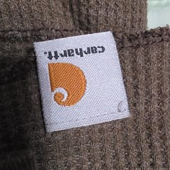 Carhartt Men’s Brown Waffle Knit Henley T-Shirt Solid 3XL Big & Tall