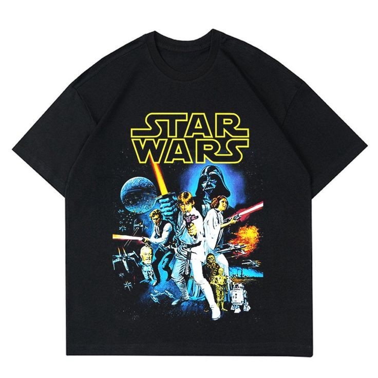 Star Wars Classic Characters Retro Movie Graphic T-shirt