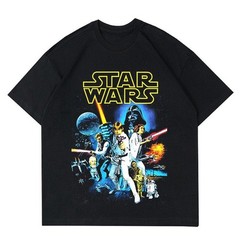 Star Wars Classic Characters Retro Movie Graphic T-shirt