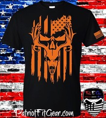 t-shirt,Hunting,Deer Hunting,Country Life,Bow Hunting,Buck Skull,Custom t-shirt