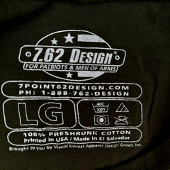 Y2K 7.62 Design Mens Shirt Sz L Green In Arms We Trust Graphic Eagle Patriot Cot