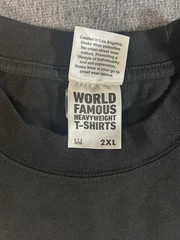 Shaka Wear Men’s Super Max Heavyweight Stylish T-Shirt 2XL Famous Barrioland ABN