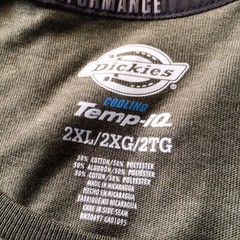Mens Dickies XXL Temp-iQ Performance Cooling Long Sleeve Pocket T-Shirt