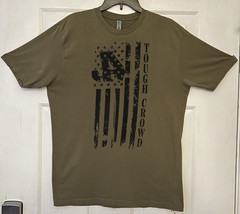Jason Aldean Tough Crowd Double Sided Army Green Large T-Shirt Highway Desperado